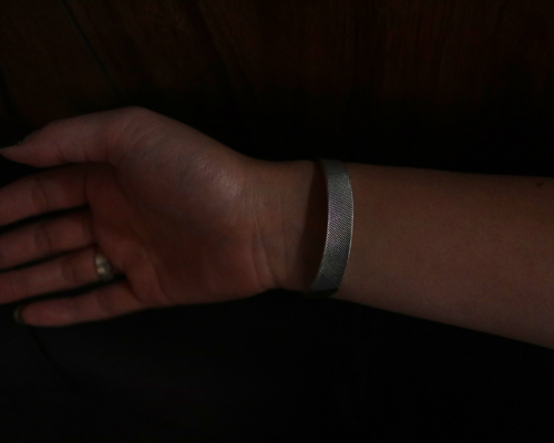 Rasp Bangle -SILVER