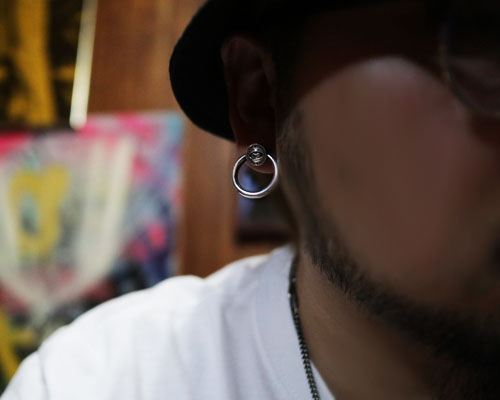 "STARE" Knocker Pierce -SILVER
