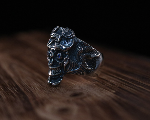 All Nature Skull Ring -COMBI