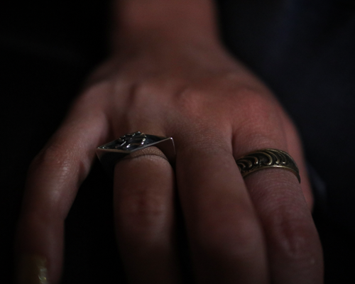 Daddy's "��" Ring -SILVER