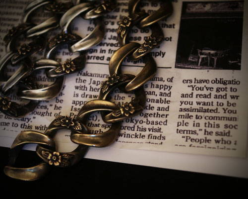 "ROOTS"PLANTS LINKS Bracelet  -BRASS