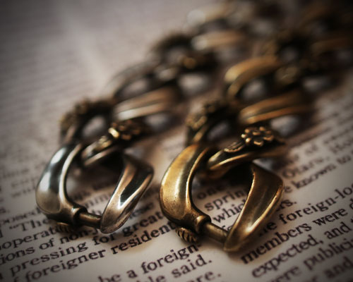 "ROOTS"PLANTS LINKS Bracelet  -BRASS