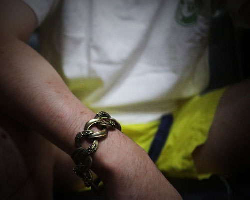 "ROOTS"PLANTS LINKS Bracelet  -BRASS