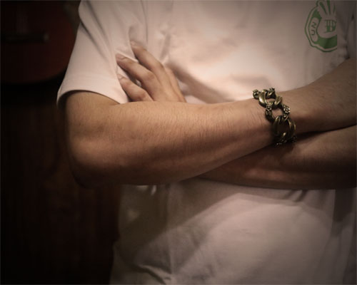 "ROOTS"PLANTS LINKS Bracelet  -BRASS