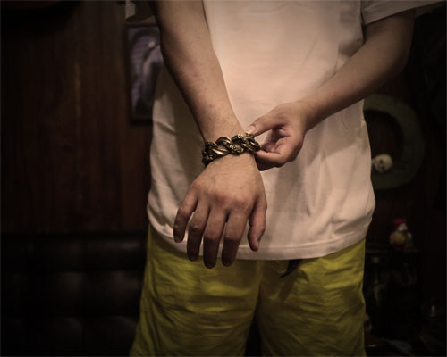 "ROOTS"PLANTS LINKS Bracelet  -BRASS