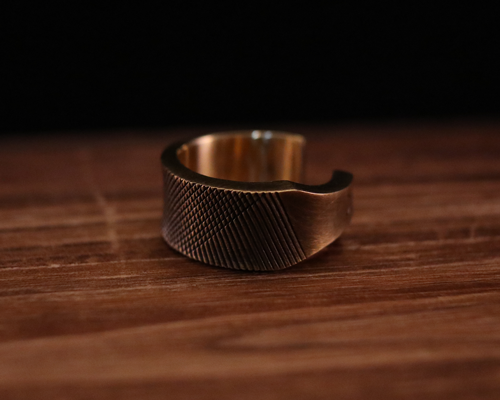 Large Rasp Ring -BRASS
