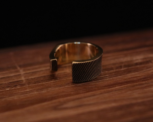 Large Rasp Ring -BRASS