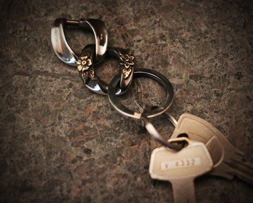 "ROOTS"PLANTS LINKS KeyHolder -COMBI