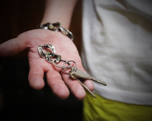 "ROOTS"PLANTS LINKS KeyHolder -COMBI