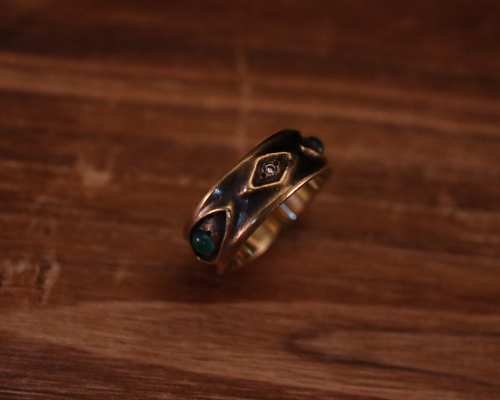 All Nature Ring "Eyes" -BRASS
