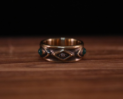 All Nature Ring "Eyes" -BRASS