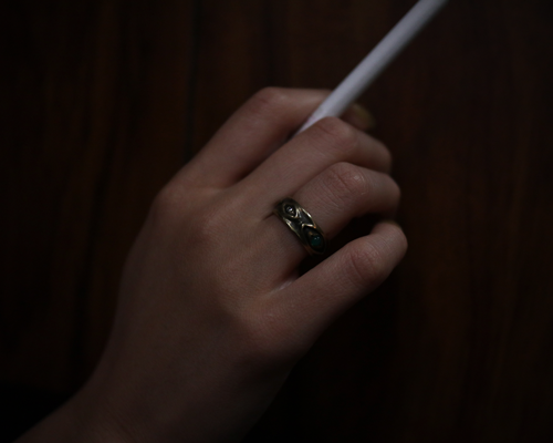 All Nature Ring "Eyes" -BRASS