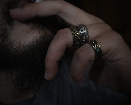 All Nature Ring "Eagle" -BRASS