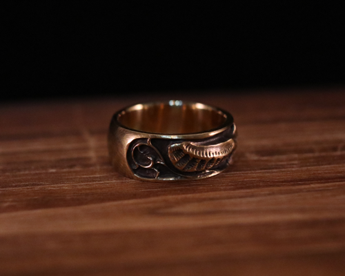 All Nature Ring "Eagle" -BRASS