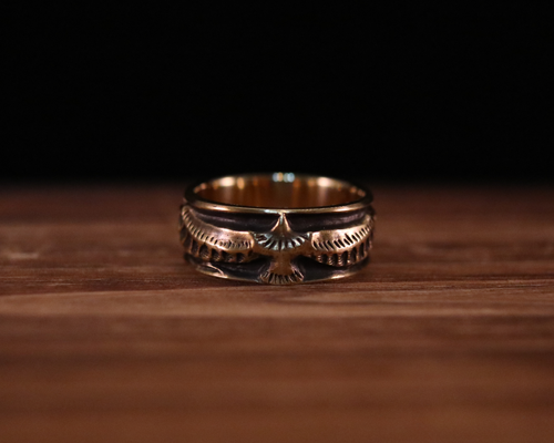 All Nature Ring "Eagle" -BRASS