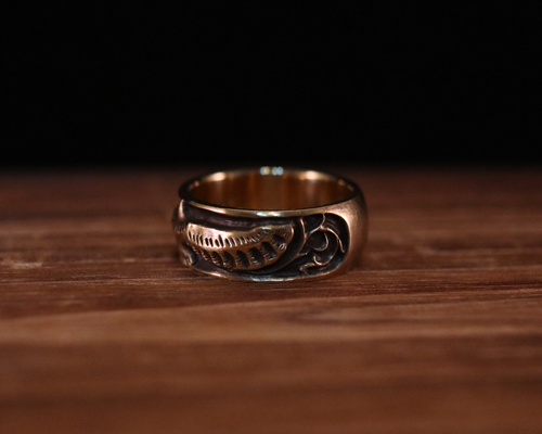 All Nature Ring "Eagle" -BRASS