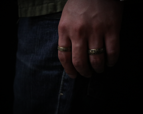 All Nature Ring "Leaf" -BRASS