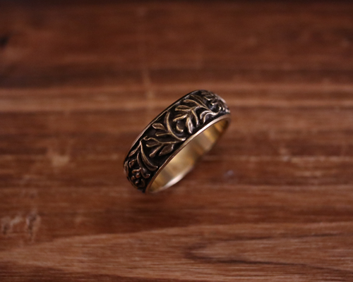 All Nature Ring "Floral" -BRASS