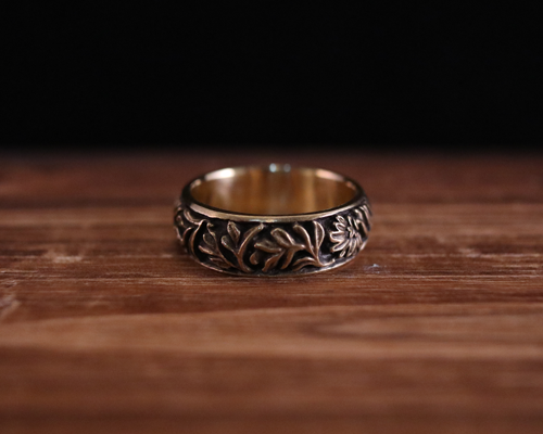 All Nature Ring "Floral" -BRASS