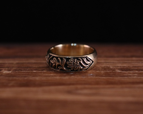 All Nature Ring "Floral" -BRASS