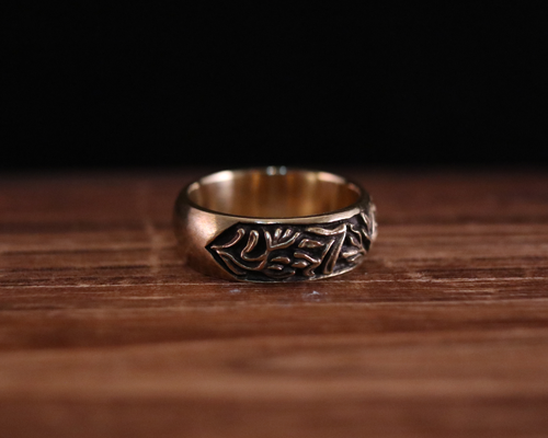 All Nature Ring "Floral" -BRASS