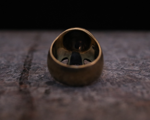 Daddy's "D3" Skull Ring -BRASS