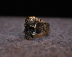 Daddy's "D3" Skull Ring -BRASS