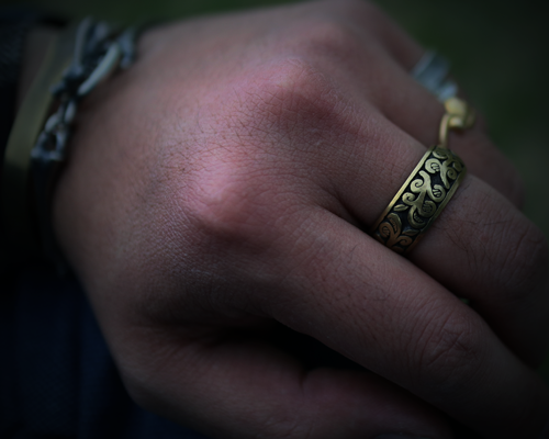 All Nature Ring "Ivy" -BRASS