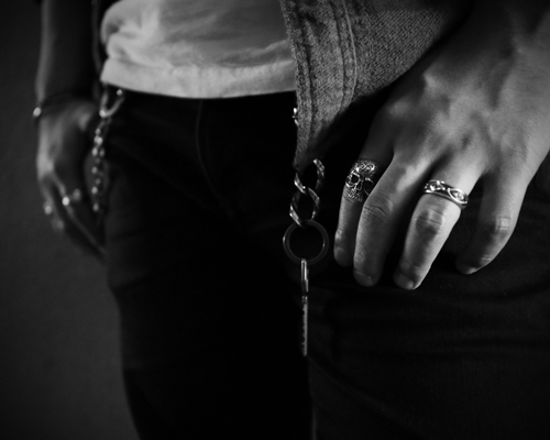 Daddy's "D3" Skull Ring -SILVER