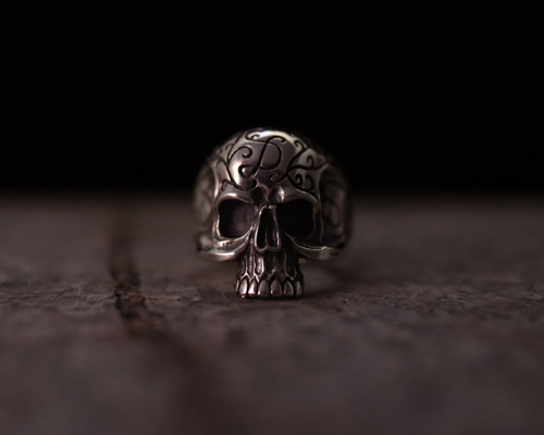 Daddy's "D3" Skull Ring -SILVER