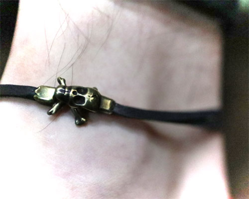 "MEMENTO MORI" 2way LeatherWrap -BRASS