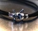 "MEMENTO MORI" 2way LeatherWrap -SILVER