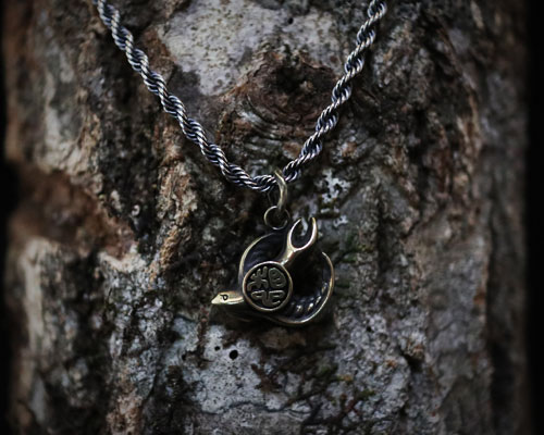 "Imagination" Necklace -BRASS