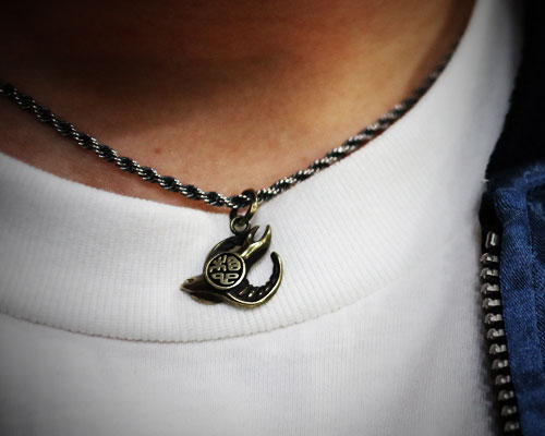 "Imagination" Necklace -BRASS