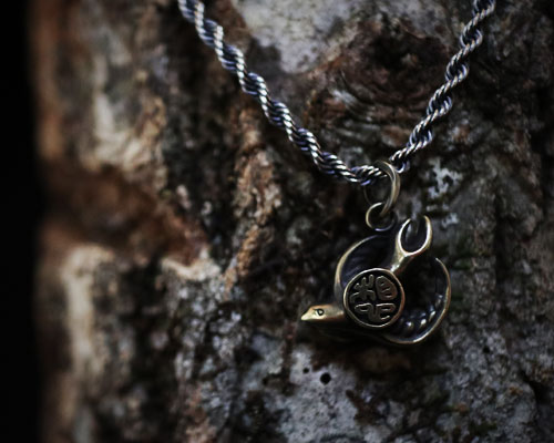"Imagination" Necklace -BRASS