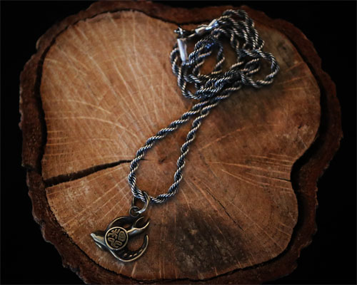 "Imagination" Necklace -BRASS