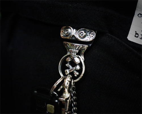 SCARY SKULL KEYHOOK  -SILVER