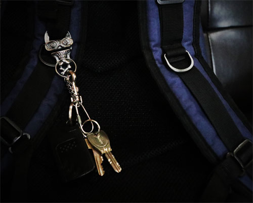 SCARY SKULL KEYHOOK  -SILVER