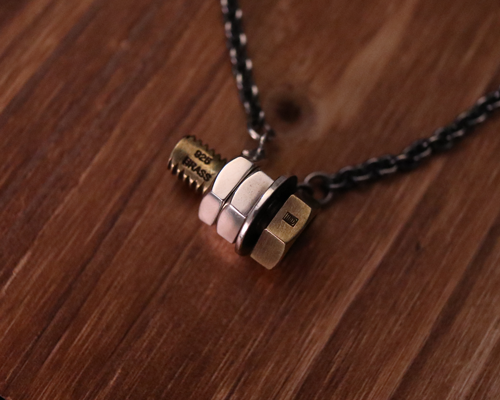 Screw in Bolt Necklace -COMBI