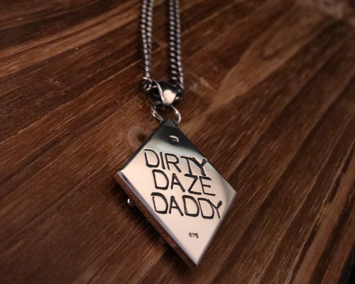 Daddy's"Emblem"Necklace- SILVER