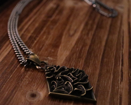 Daddy's"Emblem"Necklace- BRASS