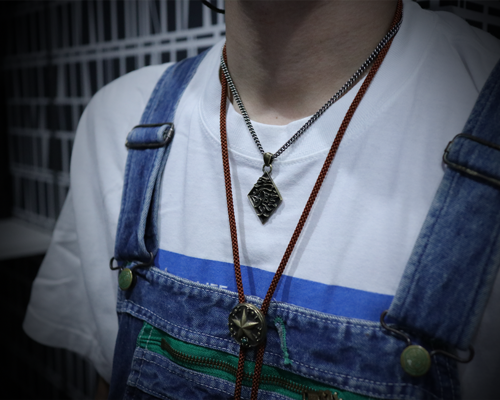 Daddy's"Emblem"Necklace- BRASS