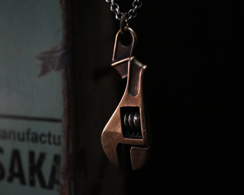 Thunder Bolt Necklace -BRASS