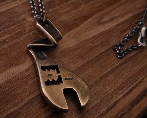 Thunder Bolt Necklace -BRASS