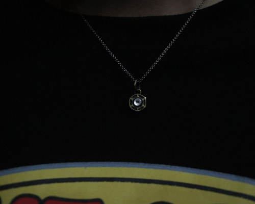 Lock Nut Necklace -BRASS base