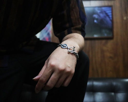 "HALO MARIA" Ovallink-SILVER