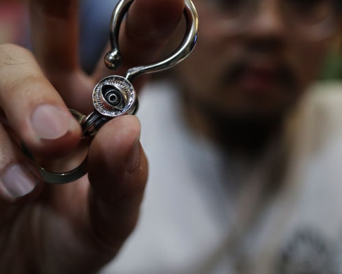 "STARE"KeyHolder -SILVER