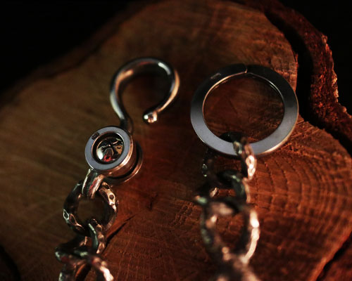 "STARE" DIG KeyChain -SILVER