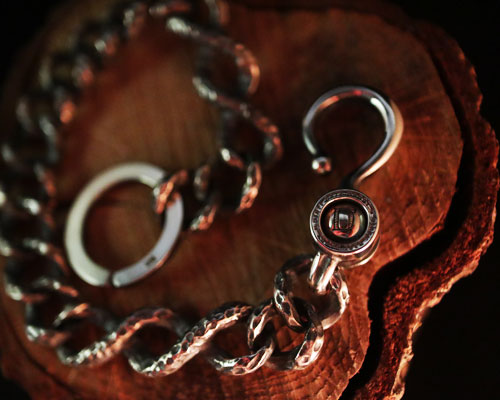 "STARE" DIG KeyChain -SILVER