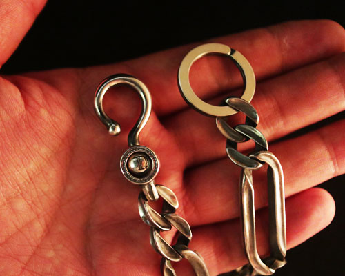 "STARE" EDGY KeyChain -SILVER